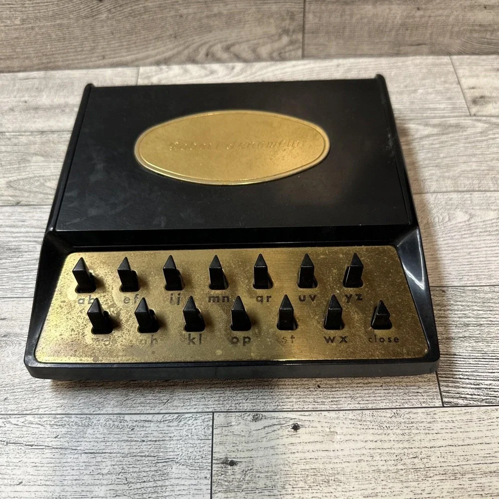 Mid-Century 50s Mechanical Desk Address Phone Index‎ Vintage